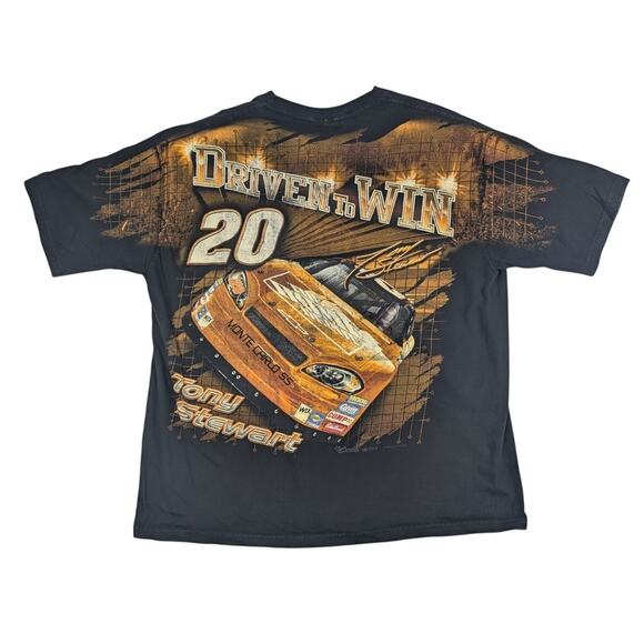 Vintage Tony Stewart Home Depot Nascar All Over Print AOP Racing Shirt Size 2XL - Picture 2 of 8